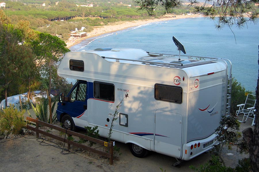 Die Stellplätze, Camping Laconella, Elba