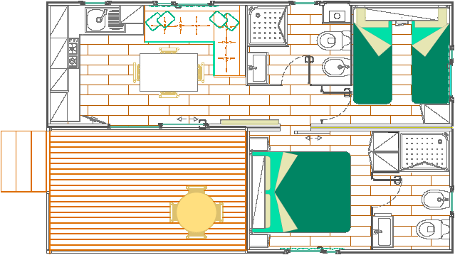 Chalet Bungalow - Karte