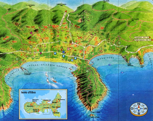 Mappa di Lacona